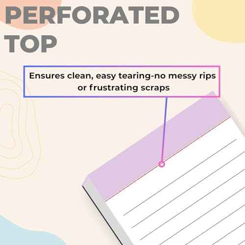 6 Pack Magnetic Notepads for Fridge, Grocery List Magnet Pad for Refrigerator, Memo Notepad with Lined Pages, 50 Sheets per Note Pads To-Do List, Shopping List(300Sheets)