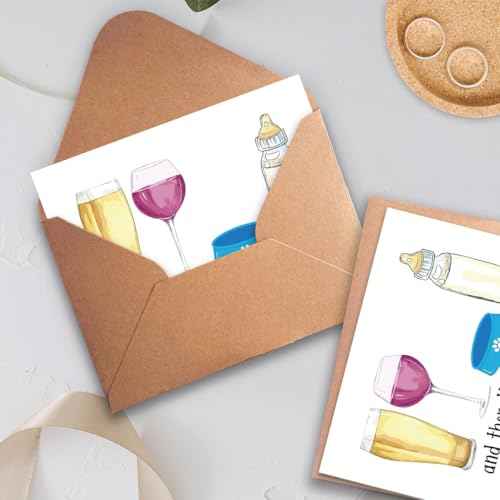 Lovely Baby Shower Card, Funny New Baby Congratulations Card for New Mom Dad Parents