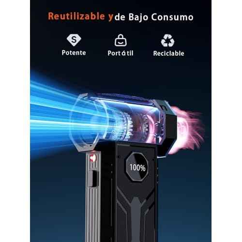 Electric Air Duster - 130,000RPM Ultra Power Cordless Air Duster, 100-Gear Adjustable Mini Blower with Quick Charge for Computers, Keyboards, Houses, Outdoors and Cars