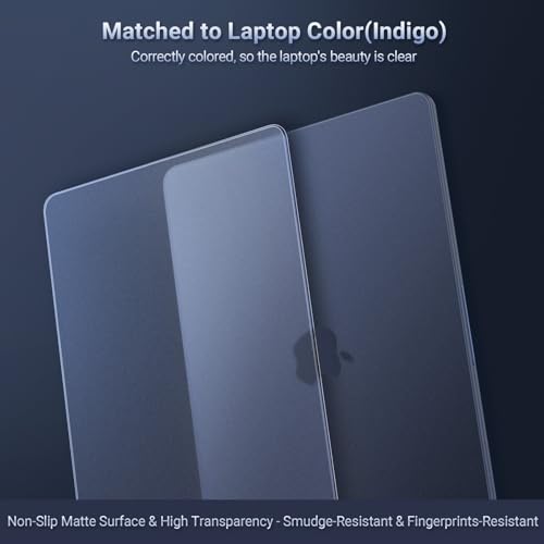 MOSISO Indigo Clear Compatible with MacBook Neo 13-inch A3404 Case with A18 Pro Chip