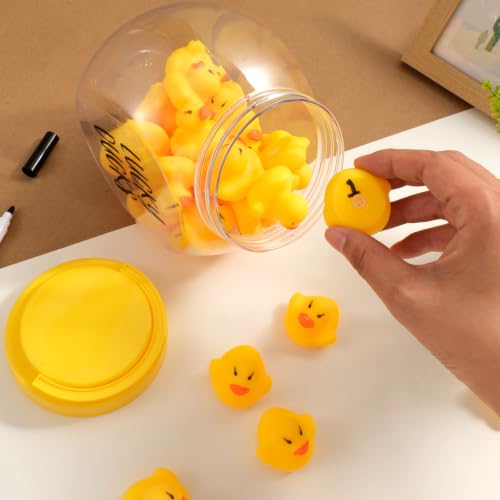 Classroom Lucky Ducks Set with Jar, Pen & Labels - Teacher Management Tool