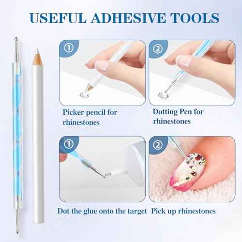 B7000 Glue Clear with Precision Tip£¬50Ml B7000 Glue Clear for Rhinestones Glue for Crafts, Multipurpose Jewelry Glue for Fabric DIY Craft Makeup Shoes Jewelry Making Nail Art