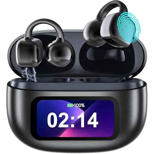 AI Translation Earbuds Real Time, 144 Languages Translator Earbuds for iOS & Android, Hi-Fi Sound, 3-in-1 Translation Headphone for Travel, Business & Learning with Charging Case & LED Display - Black