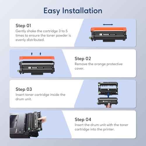 TN830XL Toner Cartridges Compatible for Brother TN830XL TN830 XL Toner High Yield Work with HL-L2460DW DCP-L2640DW HL-L2405W HL-L2400D HL-L2480DW MFC-L2820DW MFC-L2820DW XL (2 Black)