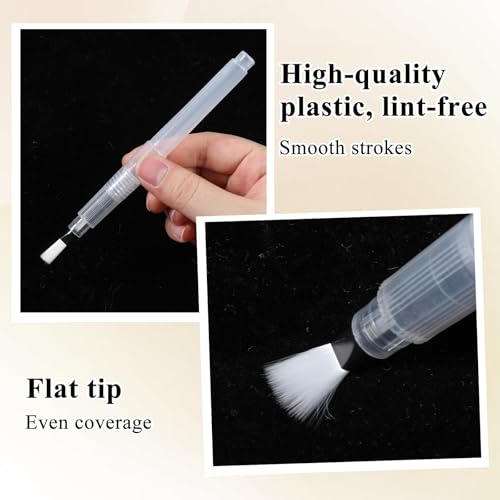 4 Pcs Envelope Moistener Pen Set with Nylon Brush for Office & Mailing