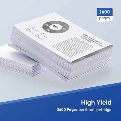 TN660 Toner Cartridge Replacement Compatible for Brother TN 660 TN-660 TN630 High Yield to use with HL-L2380DW HL-L2320D HL-L2340DW DCP-L2540DW MFC-L2700DW MFC-L2720DW Printer (Black, 4 Pack)