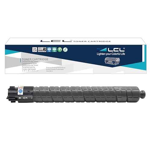 LCL IMC300 IMC400 Black Toner Cartridge 842378 Replacement for Ricoh IM C400 IM C400F IM C400SRF IM C300F IM C300SRF IM C300F IM C300SF IM C400SF IM C401F IM C401SF Printer (1-Pack)