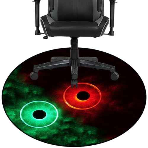 Office Chair Mat for Hardwood Floor, 47"x47" Computer Chair Mat, Desk Chair Mat, Large Anti-Slip Floor Protector for Home Office