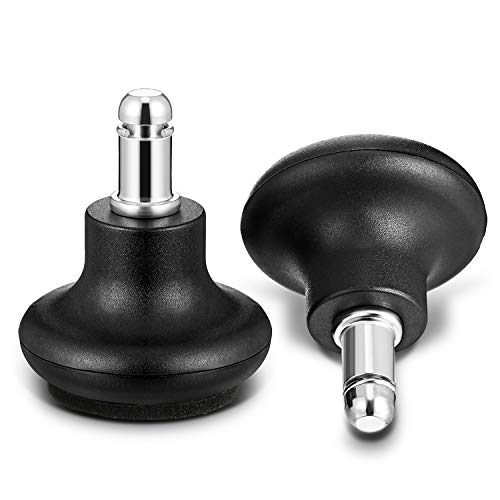 Outus 5 Pcs Bell Glides for Office Chairs – Low Profile Replacement Casters