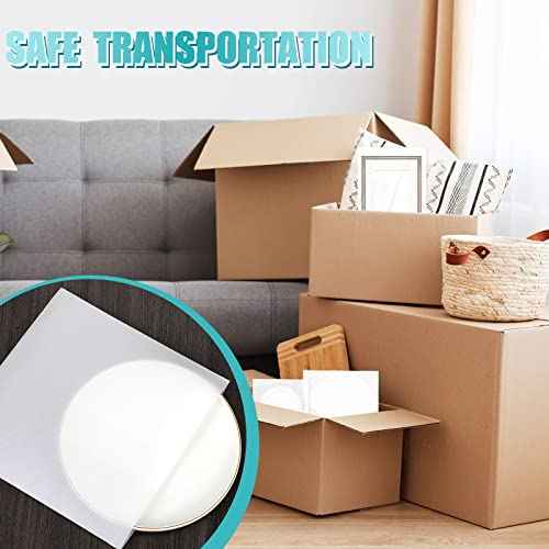 Zubebe 200 Pack Cushion Foam Pouches 4 Sizes Packing Foam Dish Packing Moving Supplies Pouches Cushioning with Fragile Labels(14 x 14 In, 12 x 12 In, 12 x 7.5 In, 7.5 x 7.5 in)