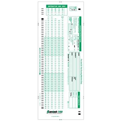 SCANTEST-100, 882-E Compatible Answer Sheet 50 Pack