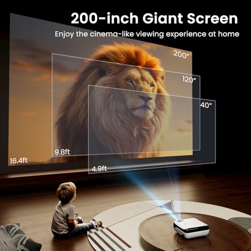 HAPPRUN Native 1080P Bluetooth Portable Projector - Standard