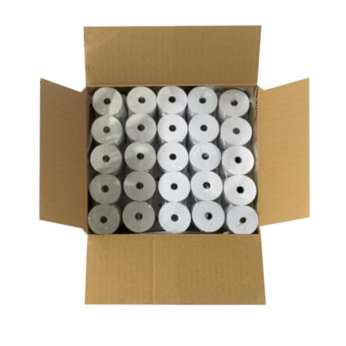 3" x 165' 1 Ply Bond (Non-Thermal) Receipt Paper - POS Cash Register Paper for Kitchen Printers, TMU200 SRP275, Star SP700, and More (50 Rolls)