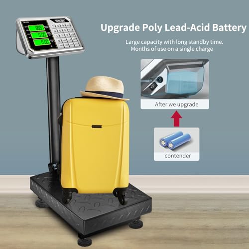 Digital Shipping Scale 661lb Capacity, Accurate Postal & Luggage Weighing