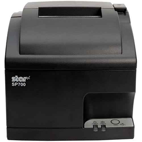Star Micronics SP742ME Ethernet (LAN) Impact Receipt Printer with Auto-cutter and Internal Power Supply - Gray