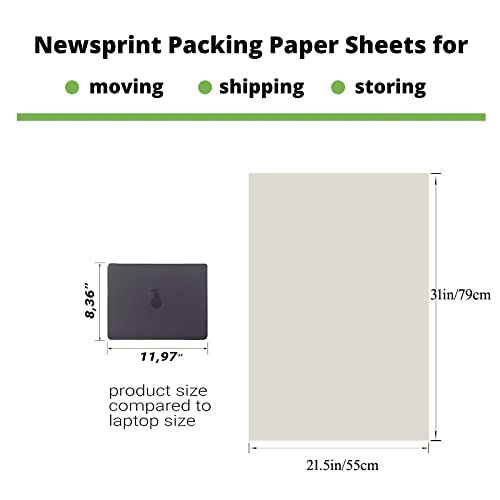 50 Pcs Moving Packing Paper Sheets 31x21.5 Inches Eco-Friendly Wrapping & Filler