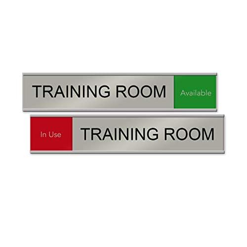 Training Room Slider Sign (Red/Green, 10" x 2")