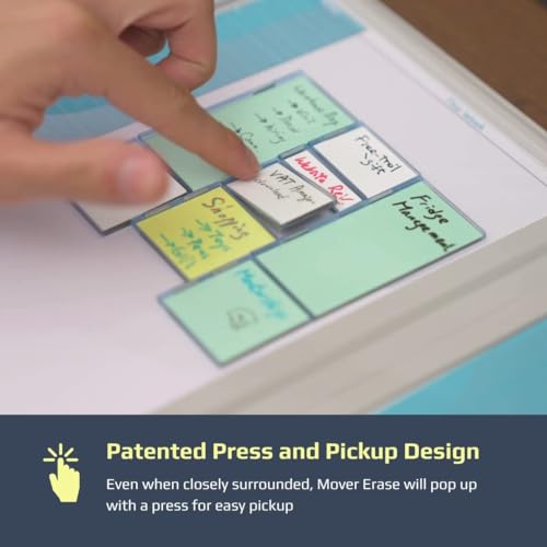 Bravestorming Mover Erase Combo, Magnetic Dry Erase Memo Brick for Idea Visualization & Learning, School, Parenting, Office Projects and Presentations (Green)