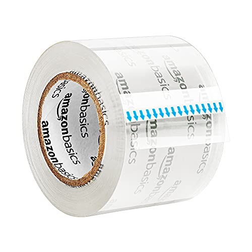 Amazon Basics Heavy Duty Packing Tape with Dispenser 6-Pack for Shipping & Moving