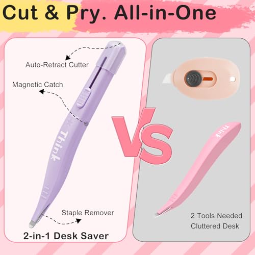 2-in-1 Magnetic Staple Remover with Retractable Blade – ThinkLearn (5 Pack)