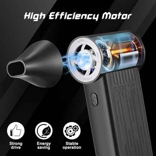 Electric Air Duster 3 Gear Adjustable Jet Dry Blower can Reusable Can for Computer Keyboard,Outdoors,Car,Home Cleaning