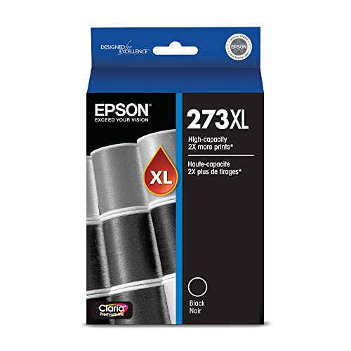 EPSON 273 Claria Ink High Capacity (T273XL020-S) Works with Expression Premium XP-520, XP-600, XP-610, XP-620, XP-800, XP-810, XP-820