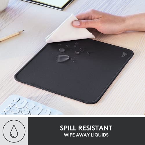 Logitech Studio Series Small Mouse Pad - Graphite, Anti-Slip, 9x8 Inches