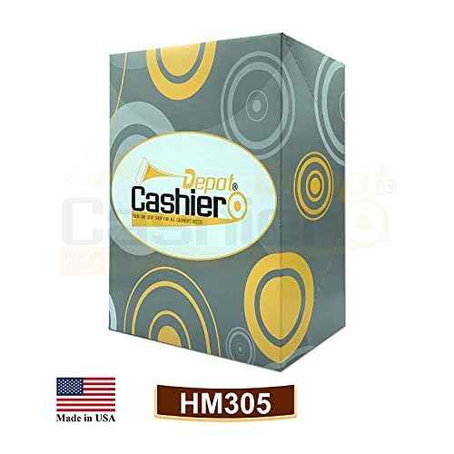 500 Cashier Depot - Cashier's Sales Report Envelope HM305, 4 1/2" x 10 3/8", Sturdy 24lb. Brown Kraft, Gum Flap. Excellent for Sales, Tips, Checks, Vouchers & End-of-Day Cashout Tracking