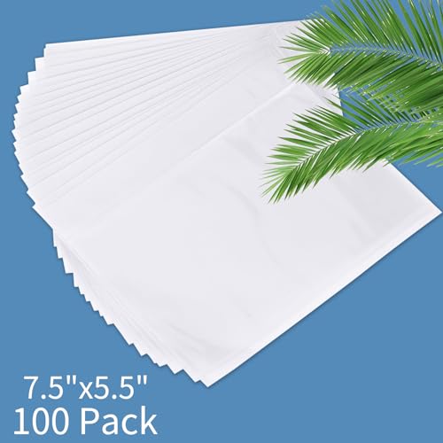 7.5 x 5.5 Inch Clear Adhesive Packing List Envelopes - Pack of 100