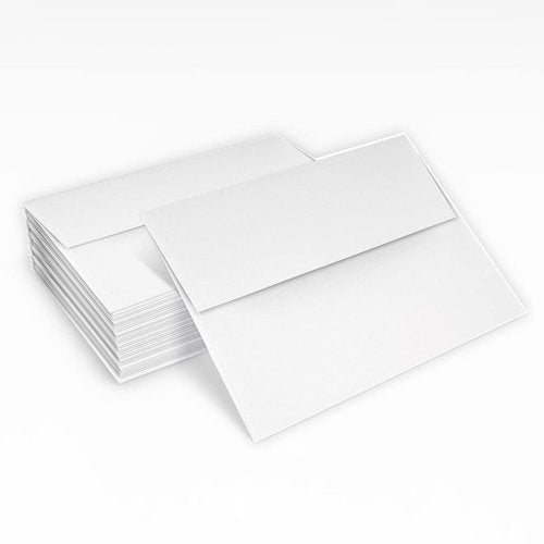 LUXPaper A2 Invitation Envelopes | Peel & Press | 4 3/8" x 5 3/4" | White | 24lb. Text | 500 Qty