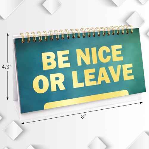 Fancy Land Funny Desk Signs 30 Flip Over Messages Desktop Novelty Accessories For Office Holiday Colleague Coworkers Gag Gift Supplies