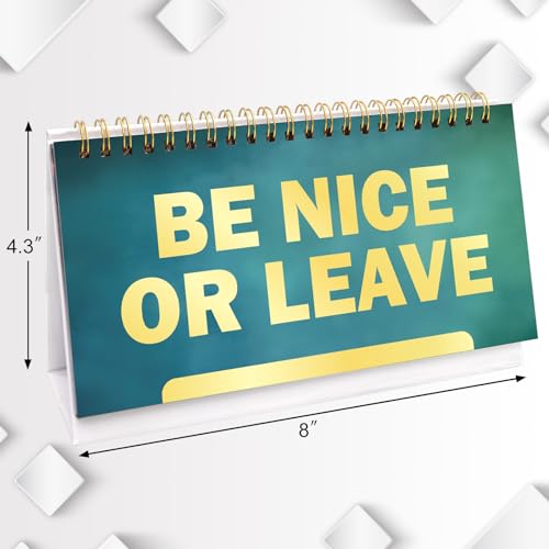 Funny Desk Signs Office Flip Accessories - Coworker Gift, 30 Messages