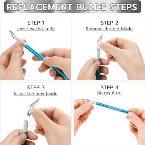 42 Pack Exacto Knife Set, Precision Craft Hobby Knife, Art Knife, Exacto Knives for Cutting, Carving, Trimming, Scrapbooking, DIY (Multicolor)