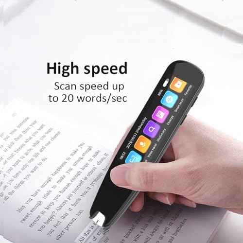 Translation Pen, Multipurpose Translation Pen with 134 Langage, 3.7in Screen Intelligent Recording Online Offline Language Translator Device for Travel Study Business