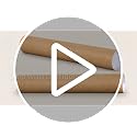 2-Pack Kraft Mailing Tubes with End Caps - 24 Inch for Posters & Documents