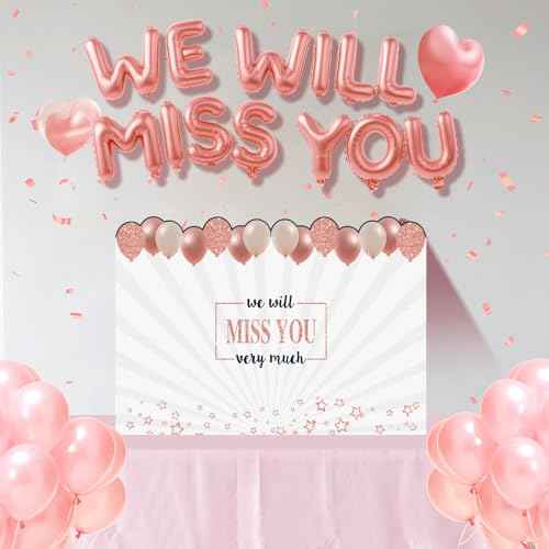 Large Good Luck Finding Better Coworkers Than Us Farewell Greeting Card£¬Rose Gold Jumbo We Will Miss You Goodbye Good Luck Retirement Going Away Card for Coworker Friend£¬Gifts for Colleague Leaving