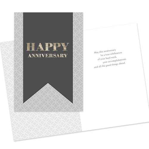 Hallmark Business 25 Pack Bulk Assorted Work Anniversary Cards (Fun & Professional)