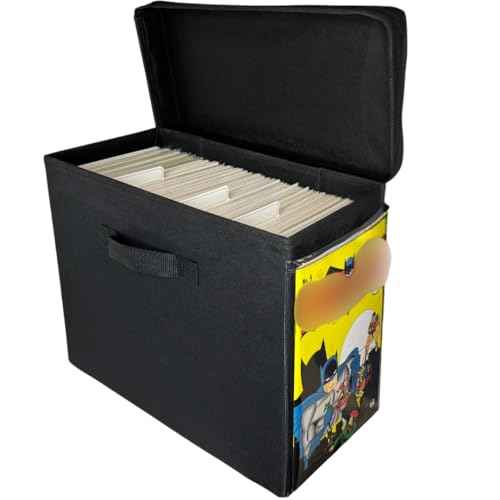 Comic Vision Comic Book Storage Box and Comic Book Display [Patent Pending] - Removeable, enclosed top