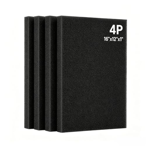 Foam Insert 16x12 Inch, 4PCS 1 Inch Thick Tool Box Organizer,