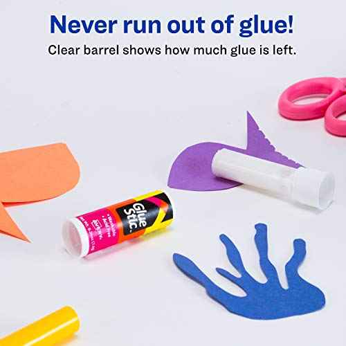 Avery Glue Stick White, Washable, Non-Toxic, 0.26 Oz. Permanent Glue Stic, 2pk (00171)