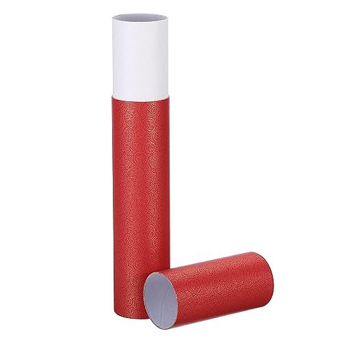 PATIKIL 2 Inch x 13 Inch Red Poster Tube - Portable Art & Document Storage