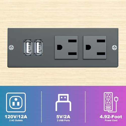 Computer Tower Stand with Charge Station and USB Charging Port - Height Adjustable PC Tower Stand, Under Desk CPU Holder Cart with Locking Caster Wheels for Fits Most PC