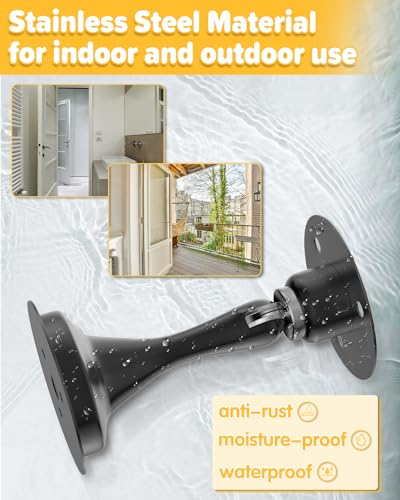 HELEMAN Magnetic Door Stop 2 Pack - Stainless Steel Door Catch