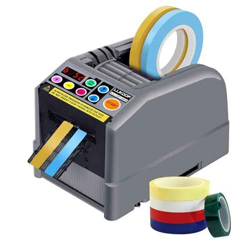 Automatic Tape Dispenser, Ribbon Cutting Machine, 39" MAX Cutting Length, Electric Tape Cutting Machine 2.36" Width Tapes, Manual & Auto Modes