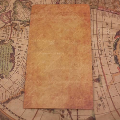 DIYEAH 12pcs Retro Kraft Paper Envelopes Brown for Letters & Postcards