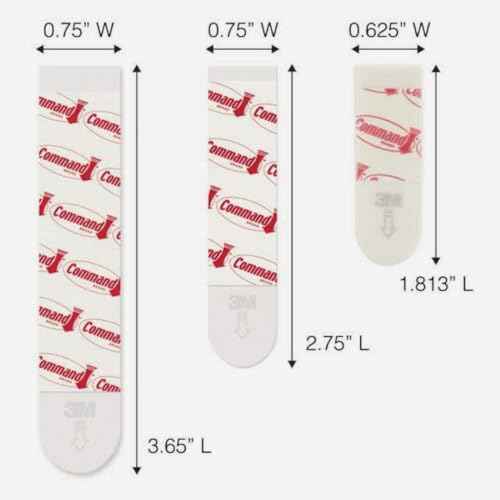 Command Medium Refill Strips [Removable]: 12-Pack (White) / 12-Pack