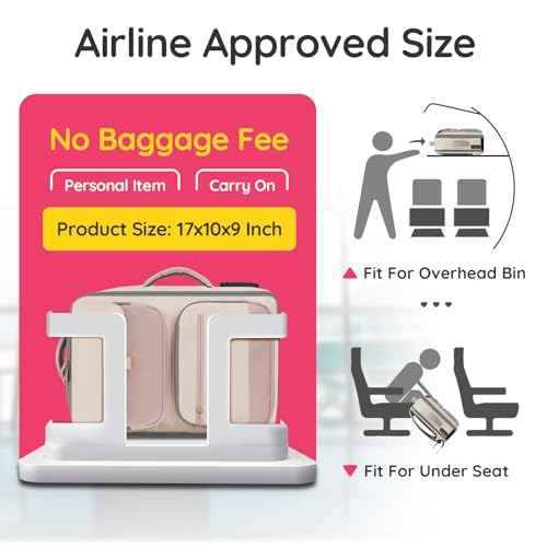 Vacuum Seal Backpack Travel, Expandable Vacuum Seal Carry on Backpack with Hand Pump & Luggage Tag, 17'' laptop Compression Backpacks with RFID Pocket, Personal Item Compression Back Back Travel,Pink