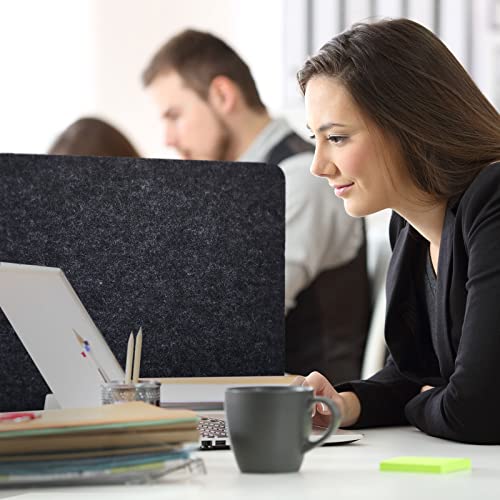 4 Pcs Acoustic Desk Divider Desktop Privacy Panel 16 x 20 Inch for Desk Cubicle Office Separator Panel Sound Absorbing Noise Reducing Tabletop Divider for Visual Distractions