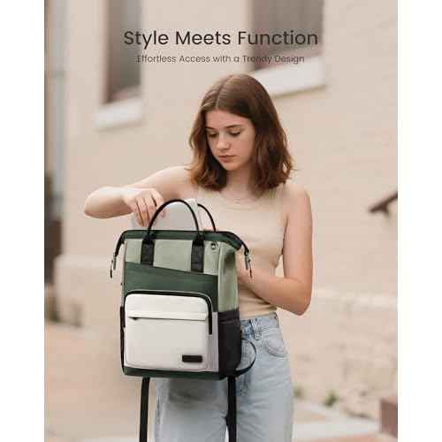 LOVEVOOK Laptop Backpack for Women, 15.6 Inch Travel Backpack for Work College Business, Water Resistant Teacher Nurse Bag with Large Capacity, School Bookbag Bags Cute Daypack for Woman Girls