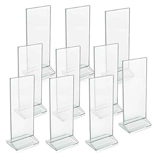 Azar Displays 142745 4.25" W x 11" H Vertical Top-Load Sign Holder